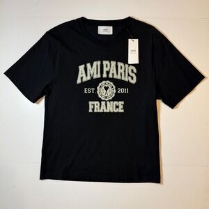 AMI Paris Alexandre Mattiussi France T-Shirt Black XL A243111 NOIR